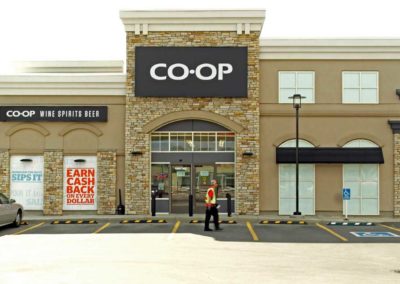 COOP Food and Fuel station bricklaying project