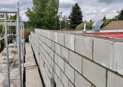 North hill COOP Calgary block wall 2023